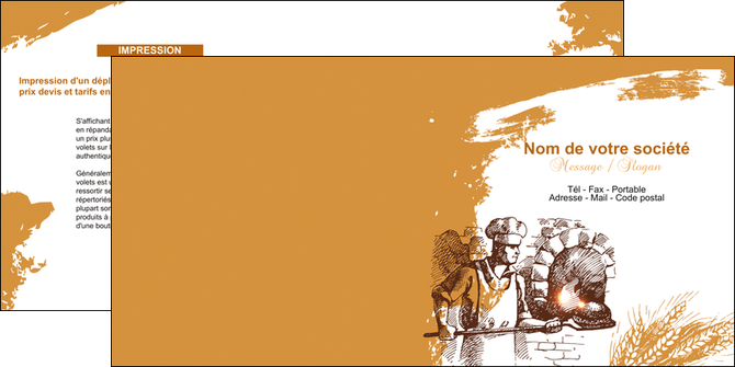 maquette en ligne a personnaliser depliant 2 volets  4 pages  boulangerie pains boulangerie boulanger MID31455