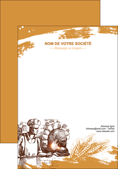 personnaliser maquette affiche boulangerie pains boulangerie boulanger MID31463