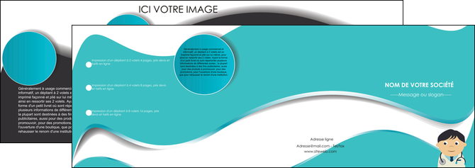 impression depliant 4 volets  8 pages  chirurgien docteur soin soin medical MIDBE31481