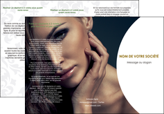 creer modele en ligne depliant 3 volets  6 pages  cosmetique beaute bien etre coiffure MLIGCH31509