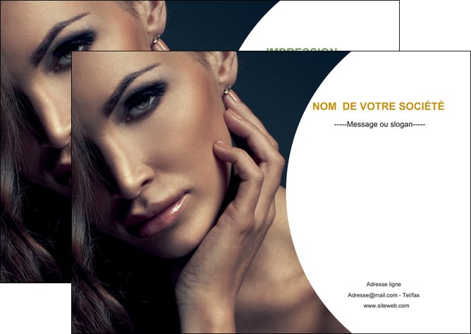 modele flyers centre esthetique  beaute bien etre coiffure MLIGCH31511