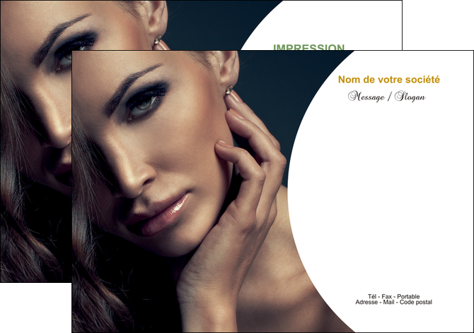 imprimer flyers cosmetique beaute bien etre coiffure MLIGCH31513