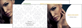 imprimerie depliant 2 volets  4 pages  centre esthetique  beaute bien etre coiffure MLIGCH31521