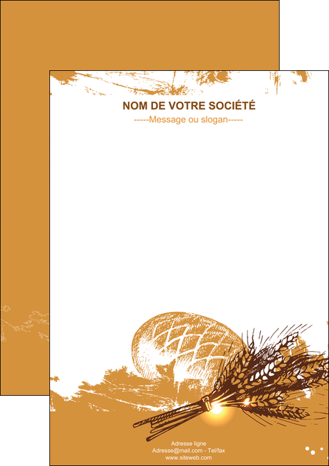creer modele en ligne affiche boulangerie pains boulangerie boulanger MLIG31561
