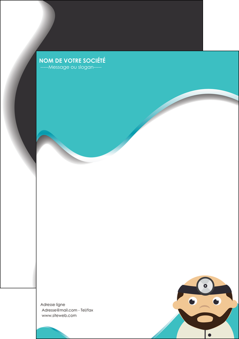 modele flyers materiel de sante docteur medecin soins medicales MIDBE31579