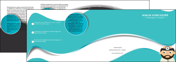 creation graphique en ligne depliant 4 volets  8 pages  materiel de sante docteur medecin soins medicales MIDBE31581
