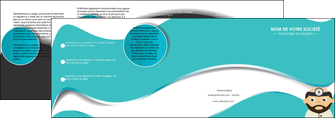 creation graphique en ligne depliant 4 volets  8 pages  materiel de sante docteur medecin soins medicales MIDBE31581