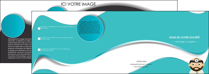 creer modele en ligne depliant 4 volets  8 pages  materiel de sante docteur medecin soins medicales MIDBE31583