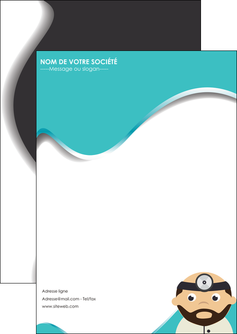 creation graphique en ligne flyers materiel de sante docteur medecin soins medicales MIDBE31593