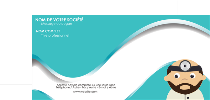 impression carte de correspondance materiel de sante docteur medecin soins medicales MIDBE31595