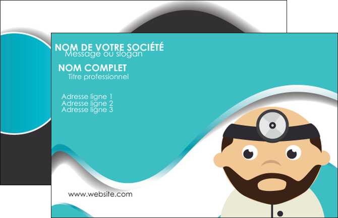 creer modele en ligne carte de visite materiel de sante docteur medecin soins medicales MIDBE31599