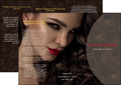 imprimerie depliant 3 volets  6 pages  centre esthetique  beaute bien etre coiffure MFLUOO31649