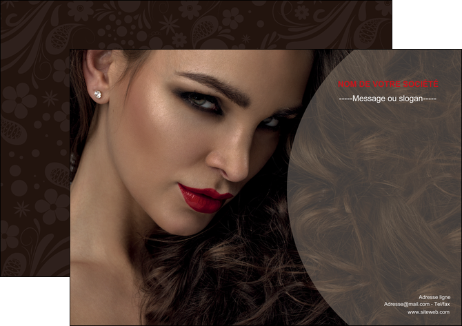 maquette en ligne a personnaliser affiche centre esthetique  beaute bien etre coiffure MFLUOO31655