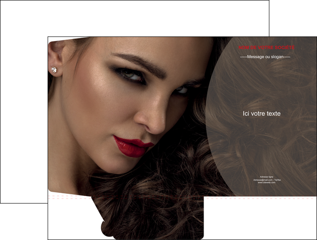 realiser pochette a rabat centre esthetique  beaute bien etre coiffure MFLUOO31667
