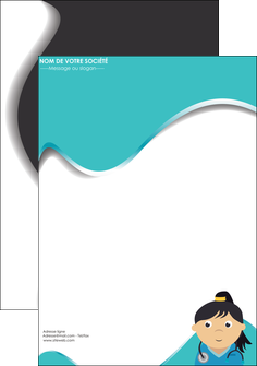 maquette en ligne a personnaliser affiche infirmier infirmiere infirmier infirmerie aide soignant MIDLU31683