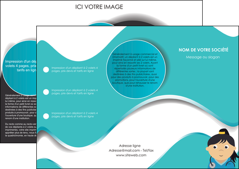faire modele a imprimer depliant 3 volets  6 pages  infirmier infirmiere infirmier infirmerie aide soignant MIDLU31703