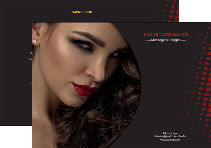 faire modele a imprimer flyers centre esthetique  coiffeur a domicile salon de coiffure salon de beaute MFLUOO31765