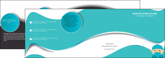 modele en ligne depliant 4 volets  8 pages  infirmier infirmiere infirmier infirmerie aide soignant MIDLU31803
