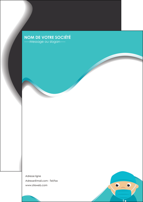 impression flyers infirmier infirmiere infirmier infirmerie aide soignant MIDLU31815