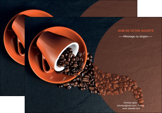 maquette en ligne a personnaliser affiche bar et cafe et pub tasse a cafe cafe graines de cafe MIFCH31837