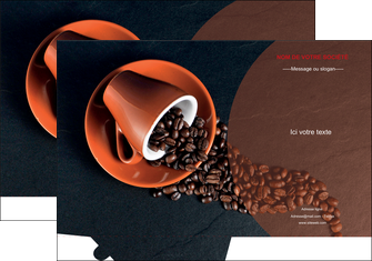 maquette en ligne a personnaliser pochette a rabat bar et cafe et pub tasse a cafe cafe graines de cafe MIFCH31847