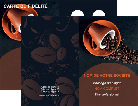faire modele a imprimer carte de visite bar et cafe et pub tasse a cafe cafe graines de cafe MIFCH31853
