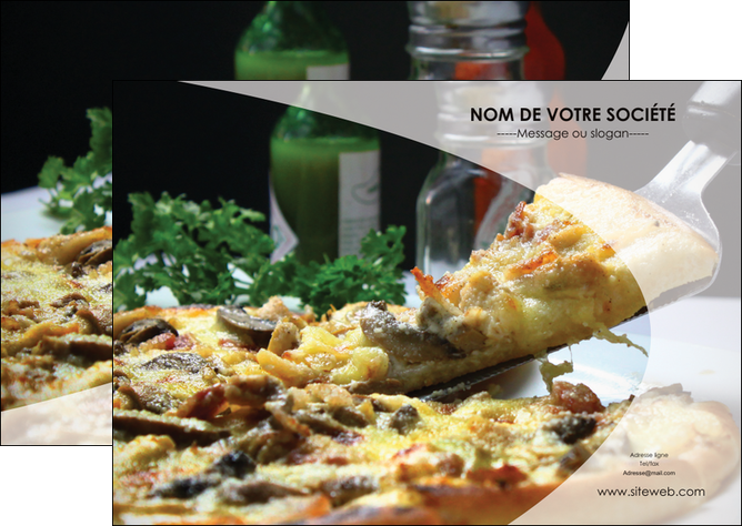 maquette en ligne a personnaliser flyers pizzeria et restaurant italien pizza pizzeria restaurant italien MFLUOO31867