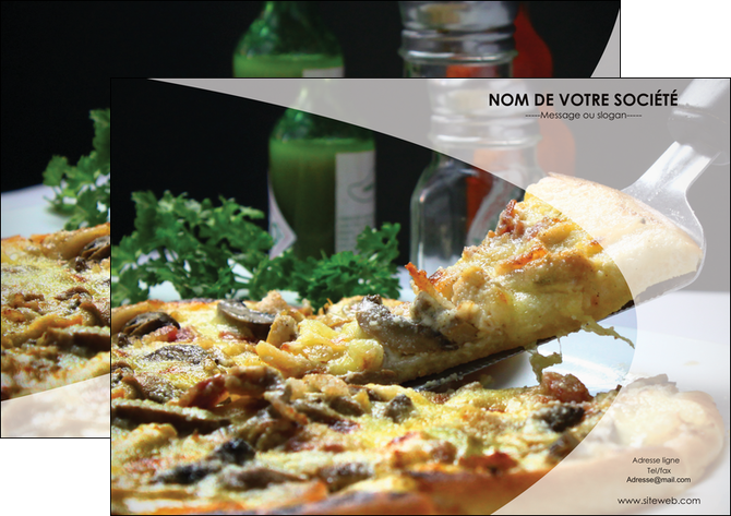 personnaliser modele de affiche pizzeria et restaurant italien pizza pizzeria restaurant italien MIDBE31871