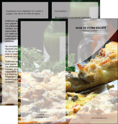 modele en ligne depliant 2 volets  4 pages  pizzeria et restaurant italien pizza pizzeria restaurant italien MFLUOO31875