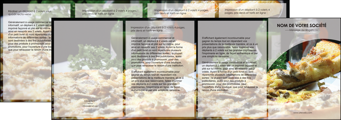 impression depliant 4 volets  8 pages  pizzeria et restaurant italien pizza pizzeria restaurant italien MIDBE31879
