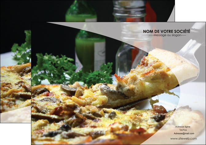 imprimerie flyers pizzeria et restaurant italien pizza pizzeria restaurant italien MFLUOO31883