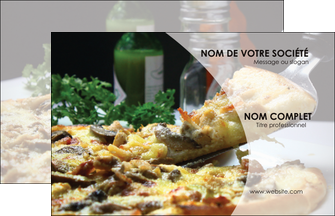 imprimer carte de visite pizzeria et restaurant italien pizza pizzeria restaurant italien MFLUOO31889
