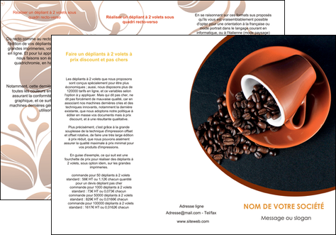 creation graphique en ligne depliant 3 volets  6 pages  discotheque et night club cafe tasse de cafe graines de cafe MIFCH31943