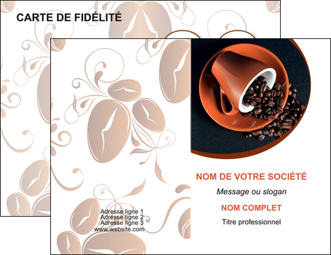 faire carte de visite discotheque et night club cafe tasse de cafe graines de cafe MIFCH31965