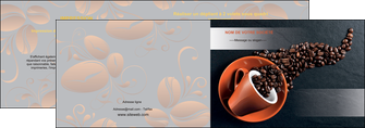 personnaliser modele de depliant 2 volets  4 pages  bar et cafe et pub cafe bar torrefacteur MLGI31983