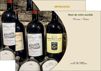 imprimer flyers vin commerce et producteur caviste vin vignoble MIDBE32001