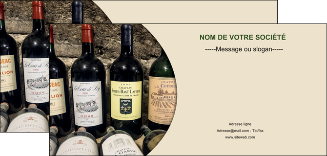 personnaliser modele de flyers vin commerce et producteur caviste vin vignoble MIDBE32009