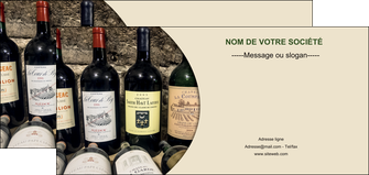 personnaliser modele de flyers vin commerce et producteur caviste vin vignoble MIDBE32009