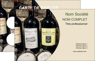 cree carte de visite vin commerce et producteur caviste vin vignoble MIDBE32019