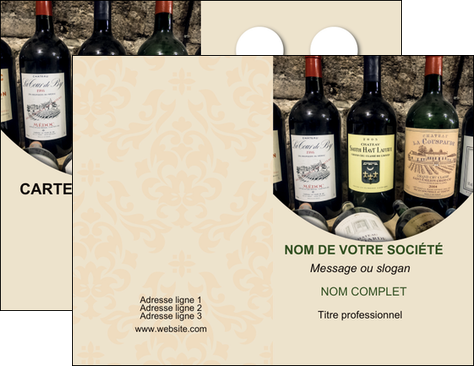 creer modele en ligne carte de visite vin commerce et producteur caviste vin vignoble MIDBE32021