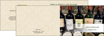 faire modele a imprimer depliant 2 volets  4 pages  vin commerce et producteur caviste vin vignoble MIDBE32075