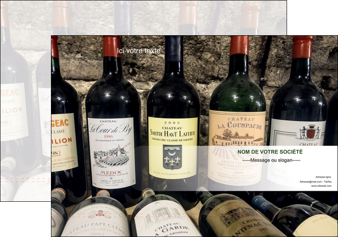 impression pochette a rabat vin commerce et producteur caviste vin vignoble MIDBE32081