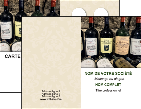 personnaliser maquette carte de visite vin commerce et producteur caviste vin vignoble MIDBE32085