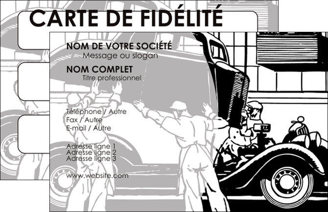 cree carte de visite garage concessionnaire automobile reparation de voiture MIDBE32135