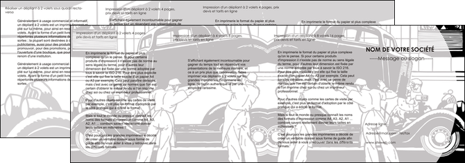 maquette en ligne a personnaliser depliant 4 volets  8 pages  garage concessionnaire automobile reparation de voiture MIDBE32147