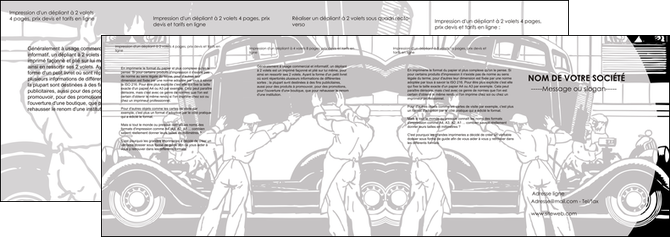imprimer depliant 4 volets  8 pages  garage concessionnaire automobile reparation de voiture MIDBE32149