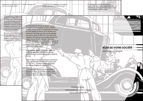 maquette en ligne a personnaliser depliant 3 volets  6 pages  garage concessionnaire automobile reparation de voiture MIDBE32157