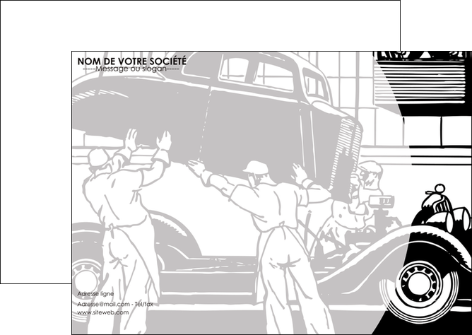 modele en ligne flyers garage concessionnaire automobile reparation de voiture MIDBE32159