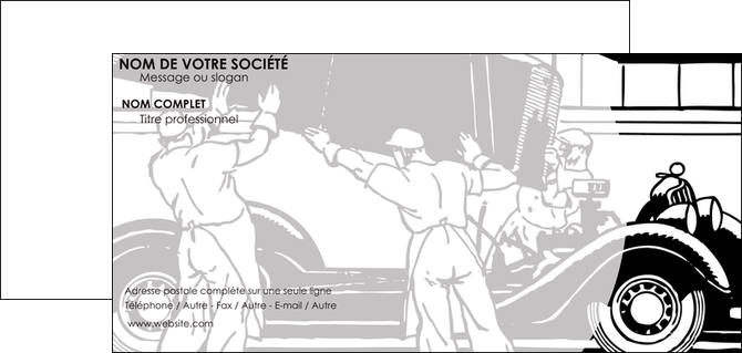 personnaliser maquette carte de correspondance garage concessionnaire automobile reparation de voiture MIDBE32161