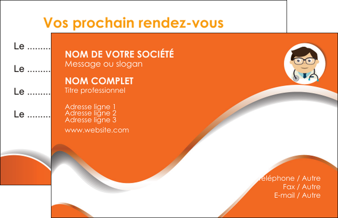 realiser carte de visite infirmier infirmiere infirmier infirmerie blouse MIDBE32205